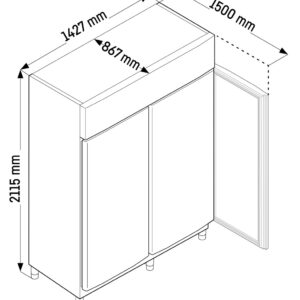 Liebherr FFPSvh 1402 Perfection Gefrierschrank GN 2/1 mit Umluftkühlung – Bild 5