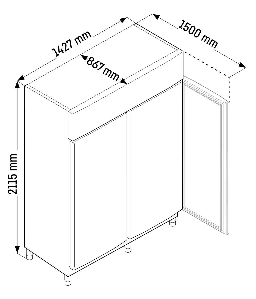 Liebherr FFPSvh 1402 Perfection Gefrierschrank GN 2/1 mit Umluftkühlung – Bild 5