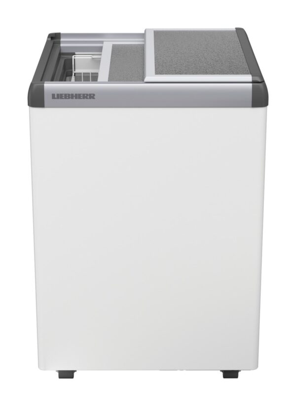 Liebherr EFE 1500 Eiscreme-Gefriertruhe mit Aluminium-Schiebedeckel und Lenkrollen