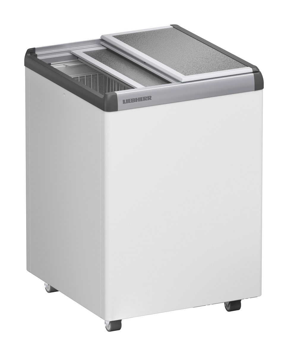 Liebherr EFE 1500 Eiscreme-Gefriertruhe mit Aluminium-Schiebedeckel und Lenkrollen – Bild 1