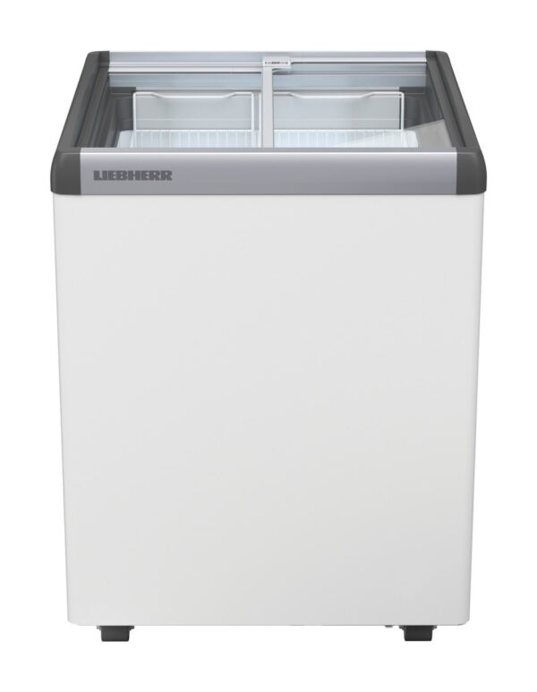 Liebherr EFE 1552 Eiscreme-Gefriertruhe mit Glasschiebedeckel und Lenkrollen