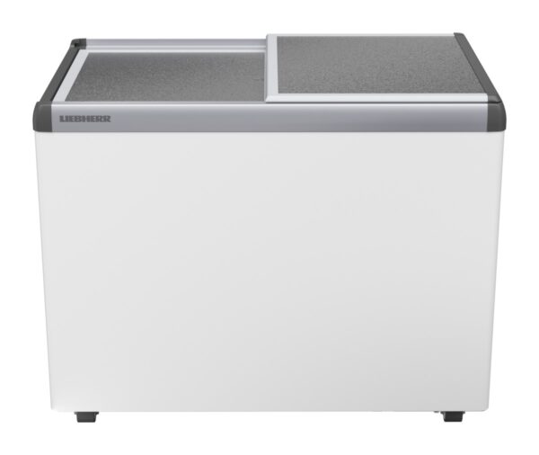 Liebherr EFE 3000 Eiscreme-Gefriertruhe mit Aluminium-Schiebedeckel und Lenkrollen