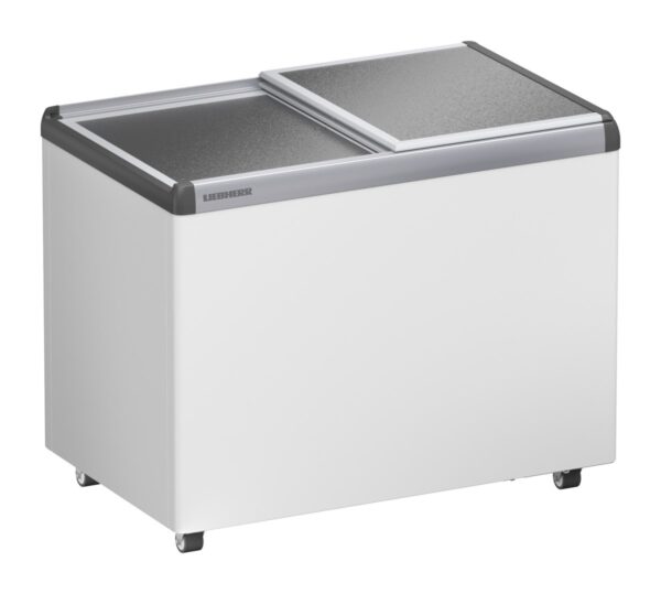 Liebherr EFE 2200 Eiscreme-Gefriertruhe mit Aluminium-Schiebedeckel und Lenkrollen