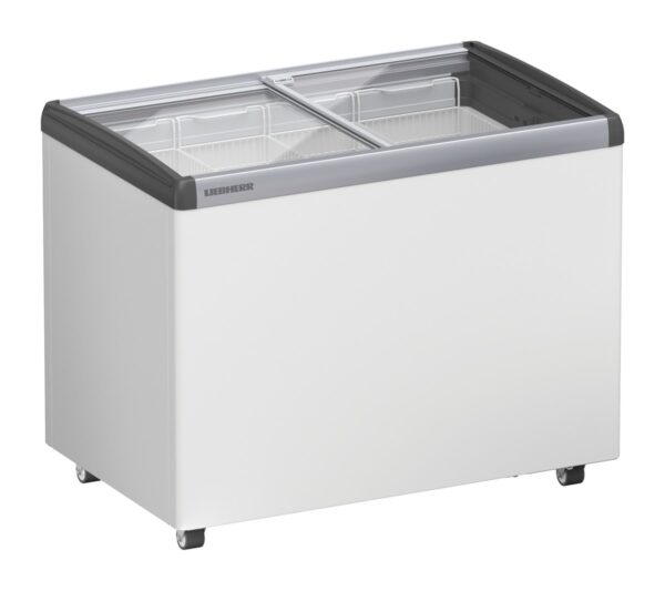 Liebherr EFE 3052 Eiscreme-Gefriertruhe mit Glasschiebedeckel und Lenkrollen