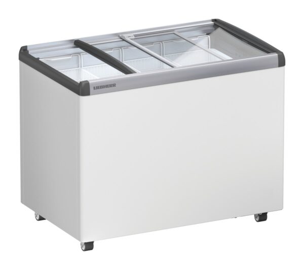 Liebherr EFE 3052 Eiscreme-Gefriertruhe mit Glasschiebedeckel und Lenkrollen