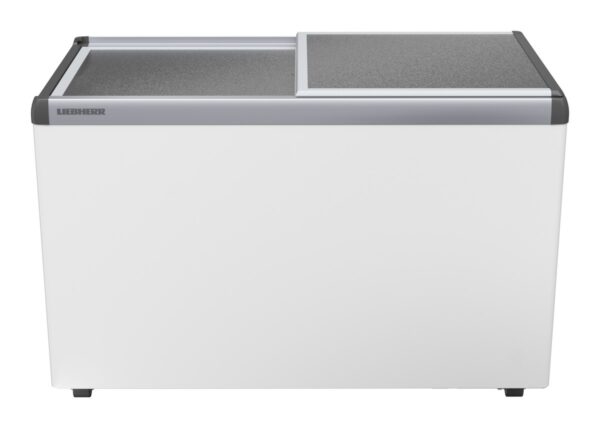 Liebherr EFE 3800 Eiscreme-Gefriertruhe mit Aluminium-Schiebedeckel und Lenkrollen