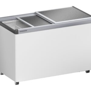 Liebherr EFE 3800 Eiscreme-Gefriertruhe mit Aluminium-Schiebedeckel und Lenkrollen