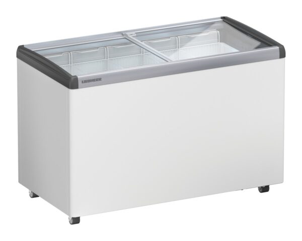 Liebherr EFE 3852 Eiscreme-Gefriertruhe mit Glasschiebedeckel und Lenkrollen