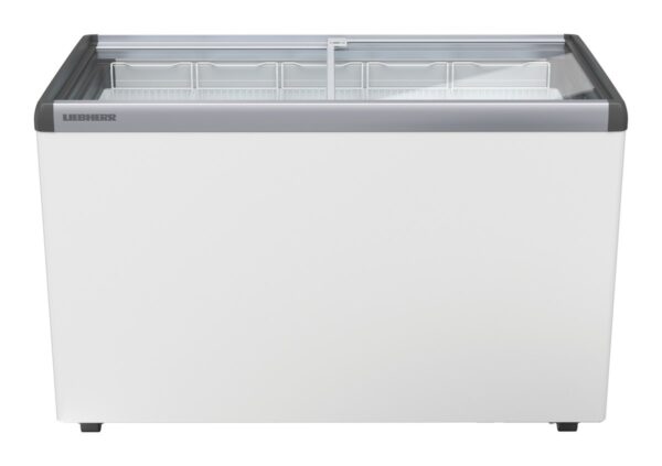 Liebherr EFE 3852 Eiscreme-Gefriertruhe mit Glasschiebedeckel und Lenkrollen