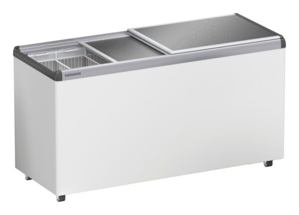 Liebherr EFE 5100 Eiscreme-Gefriertruhe mit Aluminium-Schiebedeckel und Lenkrollen