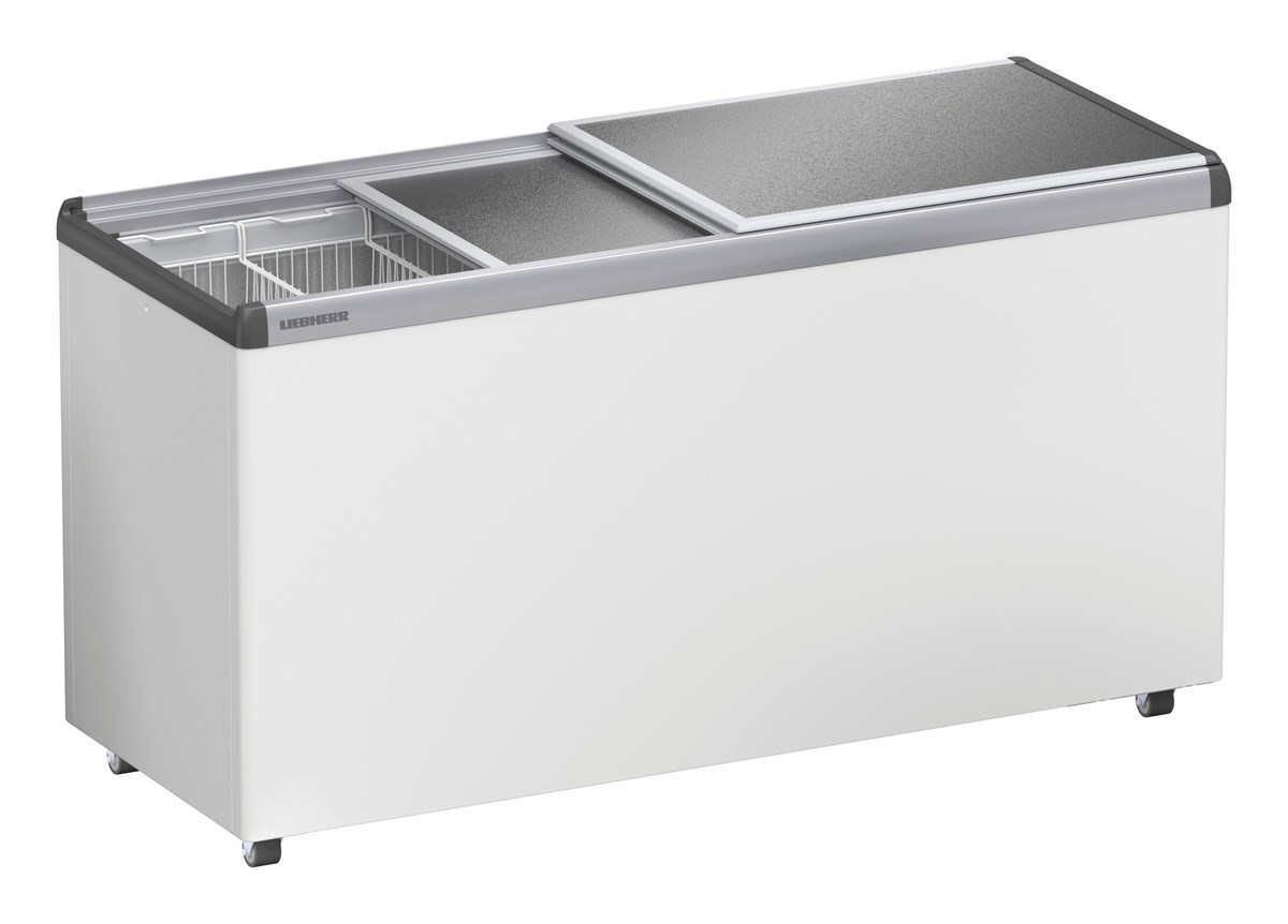 Liebherr EFE 5100 Eiscreme-Gefriertruhe mit Aluminium-Schiebedeckel und Lenkrollen – Bild 1