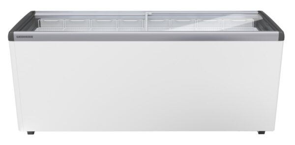 Liebherr EFE 6052 Eiscreme-Gefriertruhe mit Glasschiebedeckel und Lenkrollen