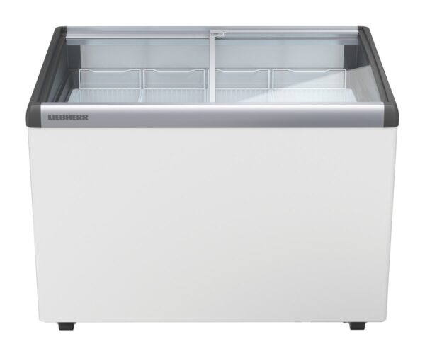 Liebherr EFI 2853 Eiscreme-Gefriertruhe mit Glasschiebedeckel und Lenkrollen