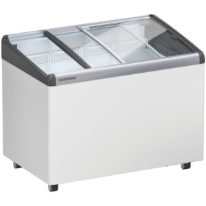 Liebherr EFI 2853 Eiscreme-Gefriertruhe mit Glasschiebedeckel und Lenkrollen