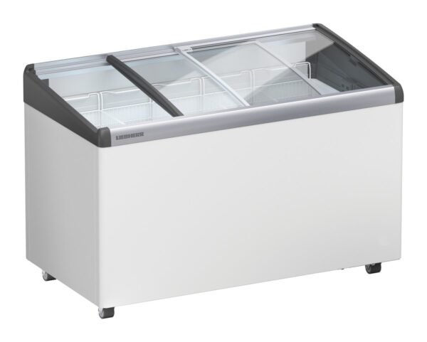 Liebherr EFI 3553 Eiscreme-Gefriertruhe mit Glasschiebedeckel und Lenkrollen
