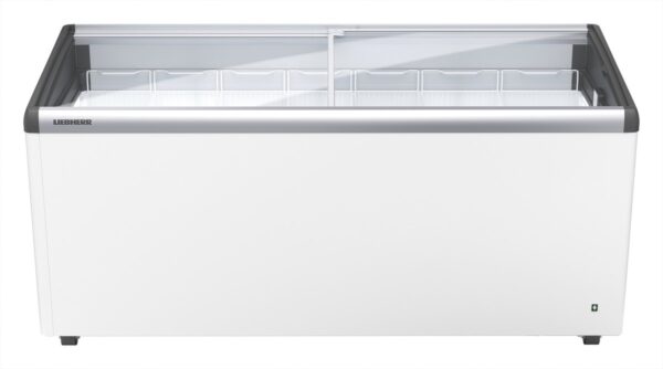 Liebherr EFI 4853 Eiscreme-Gefriertruhe mit Glasschiebedeckel und Lenkrollen