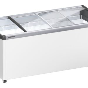 Liebherr EFI 4853 Eiscreme-Gefriertruhe mit Glasschiebedeckel und Lenkrollen