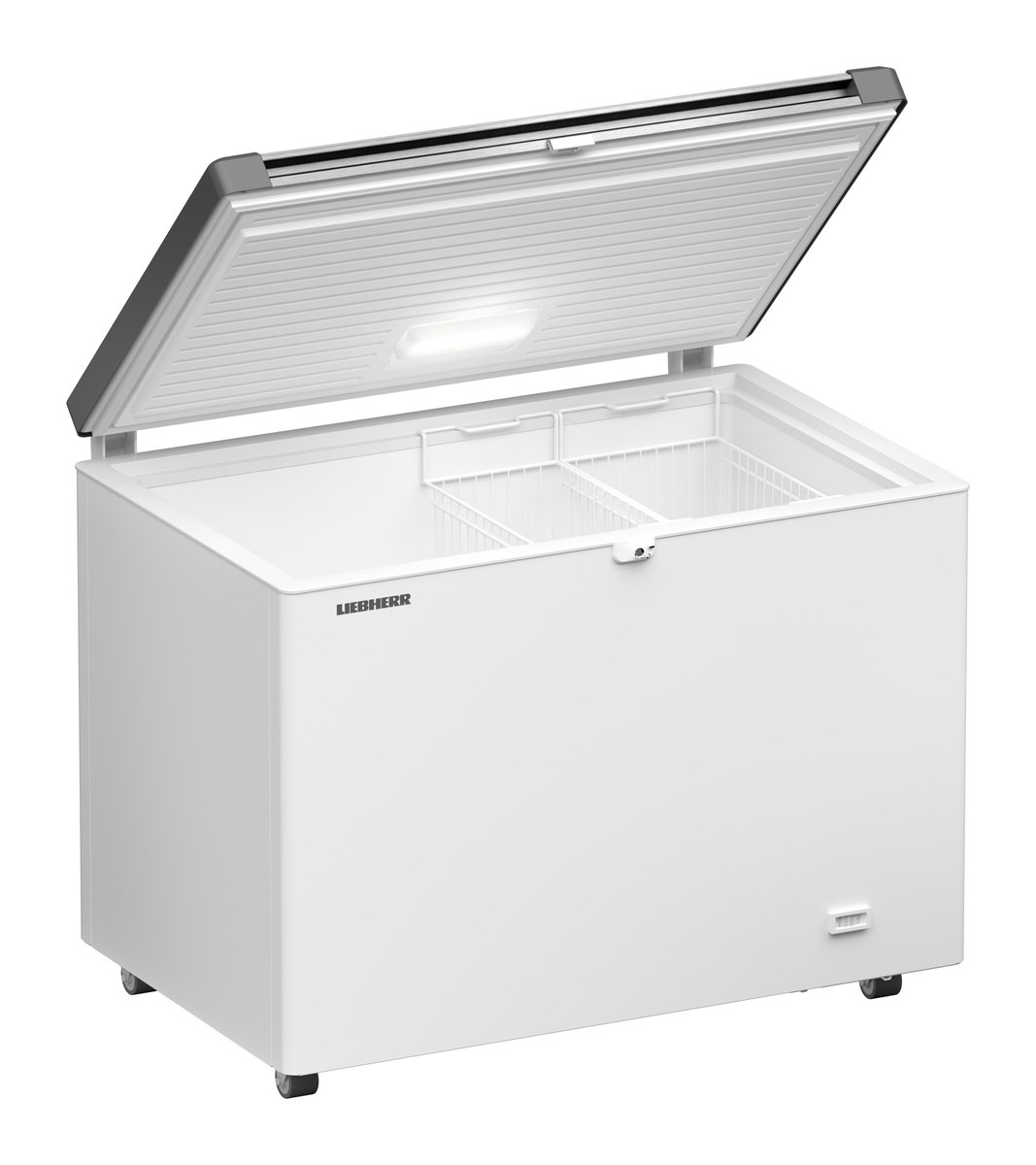 Liebherr EFL 3056 Gefriertruhe mit Edelstahl-Deckel, Lenkrollen und LED – Bild 3