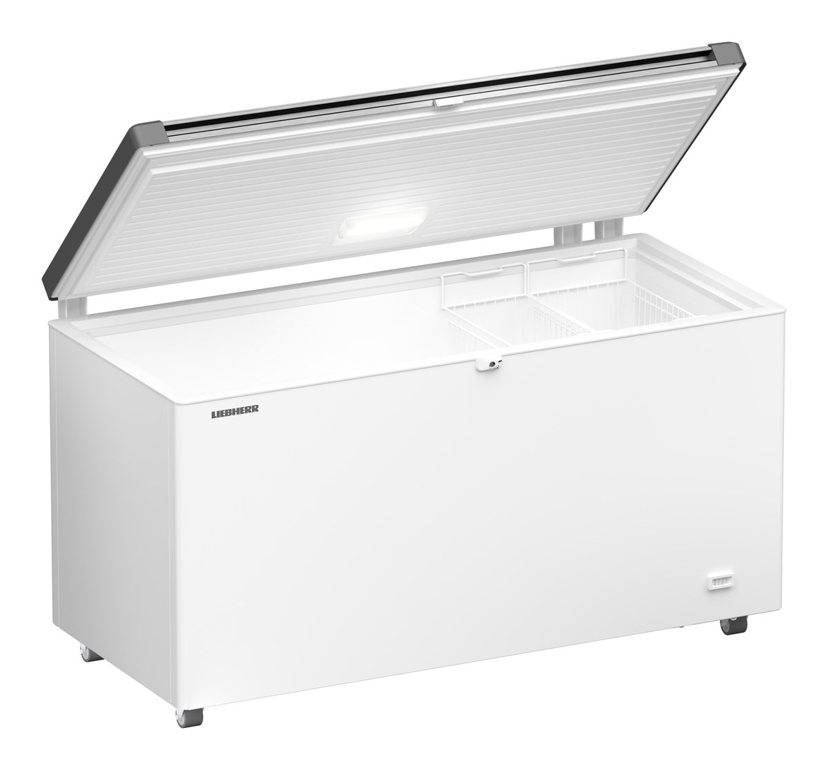 Liebherr EFL 4656 Gefriertruhe mit Edelstahl-Deckel, Lenkrollen und LED – Bild 3