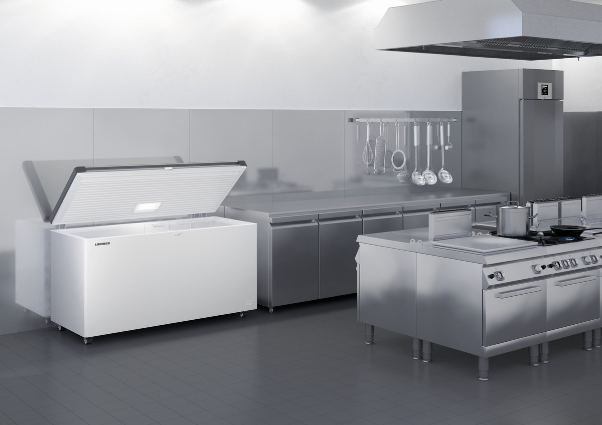 Liebherr EFL 4656 Gefriertruhe mit Edelstahl-Deckel, Lenkrollen und LED – Bild 4