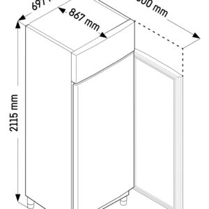 Liebherr FFPSvg 6501 Performance Gefrierschrank GN 2/1 mit Umluftkühlung – Bild 5
