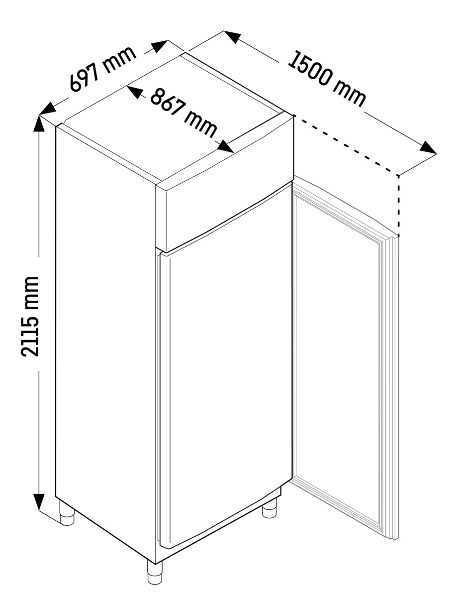 Liebherr FFPSvg 6501 Performance Gefrierschrank GN 2/1 mit Umluftkühlung – Bild 5