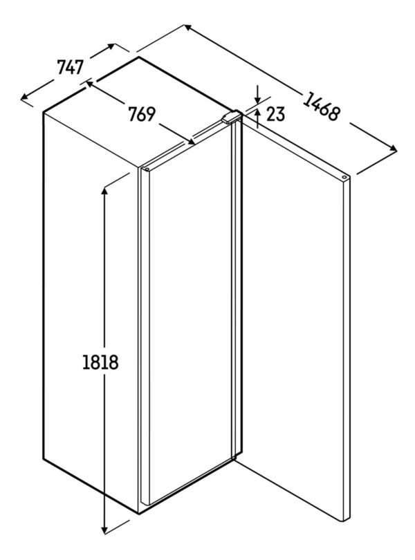 Liebherr FRFBvg 5501 Perfection BlackSteel Kühlschrank mit Umluftkühlung