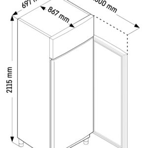 Liebherr FRPSvg 6501 Performance Kühlschrank GN 2/1 mit Umluftkühlung – Bild 5