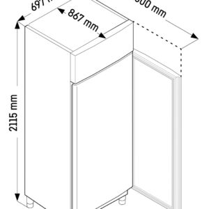 Liebherr FRPSvg 6511 Performance Kühlschrank GN 2/1 mit Umluftkühlung – Bild 5