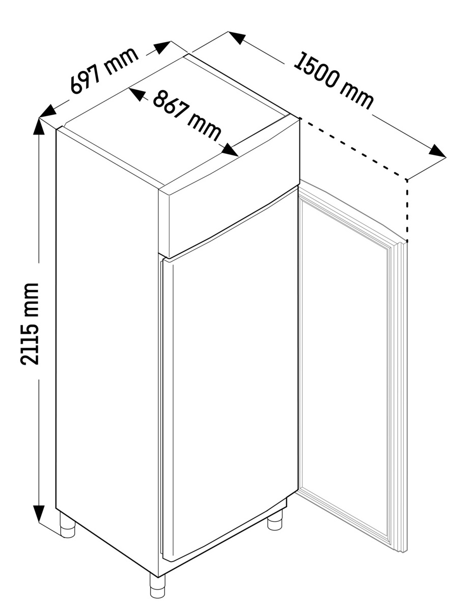 Liebherr FRPSvg 6511 Performance Kühlschrank GN 2/1 mit Umluftkühlung – Bild 5